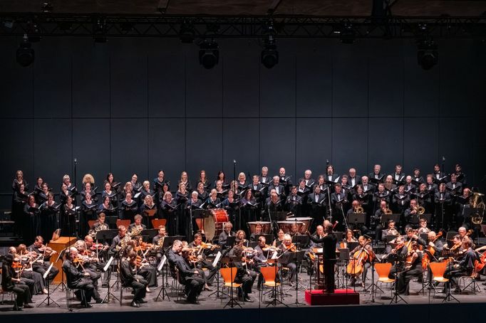 Snímek z uvedení Triumfální symfonie na Smetanově Litomyšli.