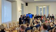 Představování nové vizuální identity ČR v Černínském paláci, 16. července 2025.