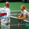Fed Cup 2017: David Kunct, Petr Pála a Kateřina Siniaková