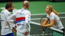 Fed Cup 2017: David Kunct, Petr Pála a Kateřina Siniaková