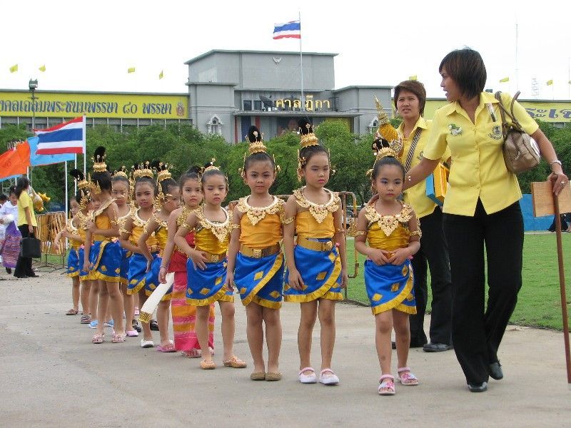 Thajské holčičky v Bangkoku