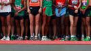 Muži připravení na startu londýnského maratonu 17. dubna 2011.