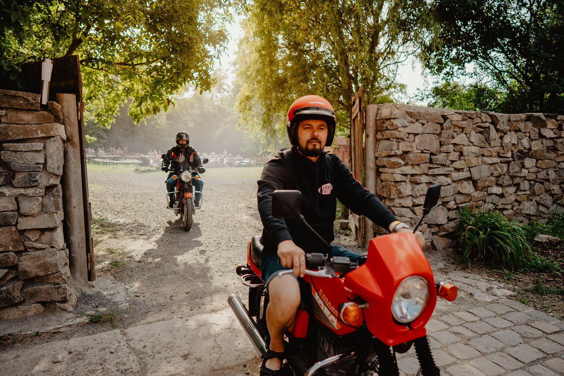 Jawa 350 Konopnice sraz mlýn