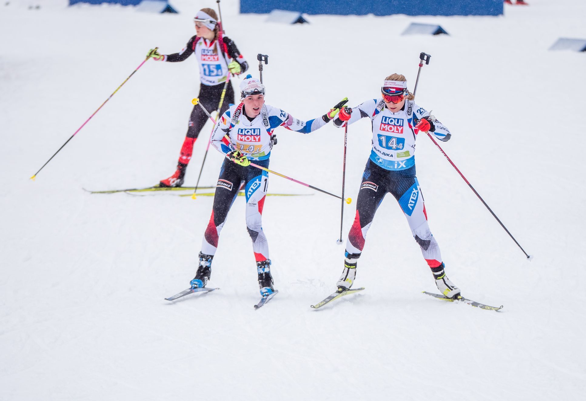 MS v biatlonu 2021, smíšená štafeta: Markéta Davidová a Lucie Charvátová