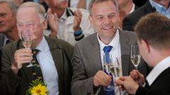 Meklenbursko lídři AfD slaví po volbách