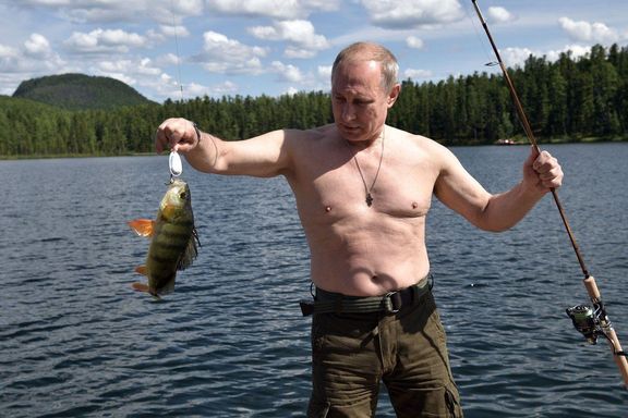 Vladimir Putin na dovolené.