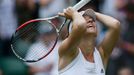 Simona Halepová ve čtvrtfinále Wimbledonu