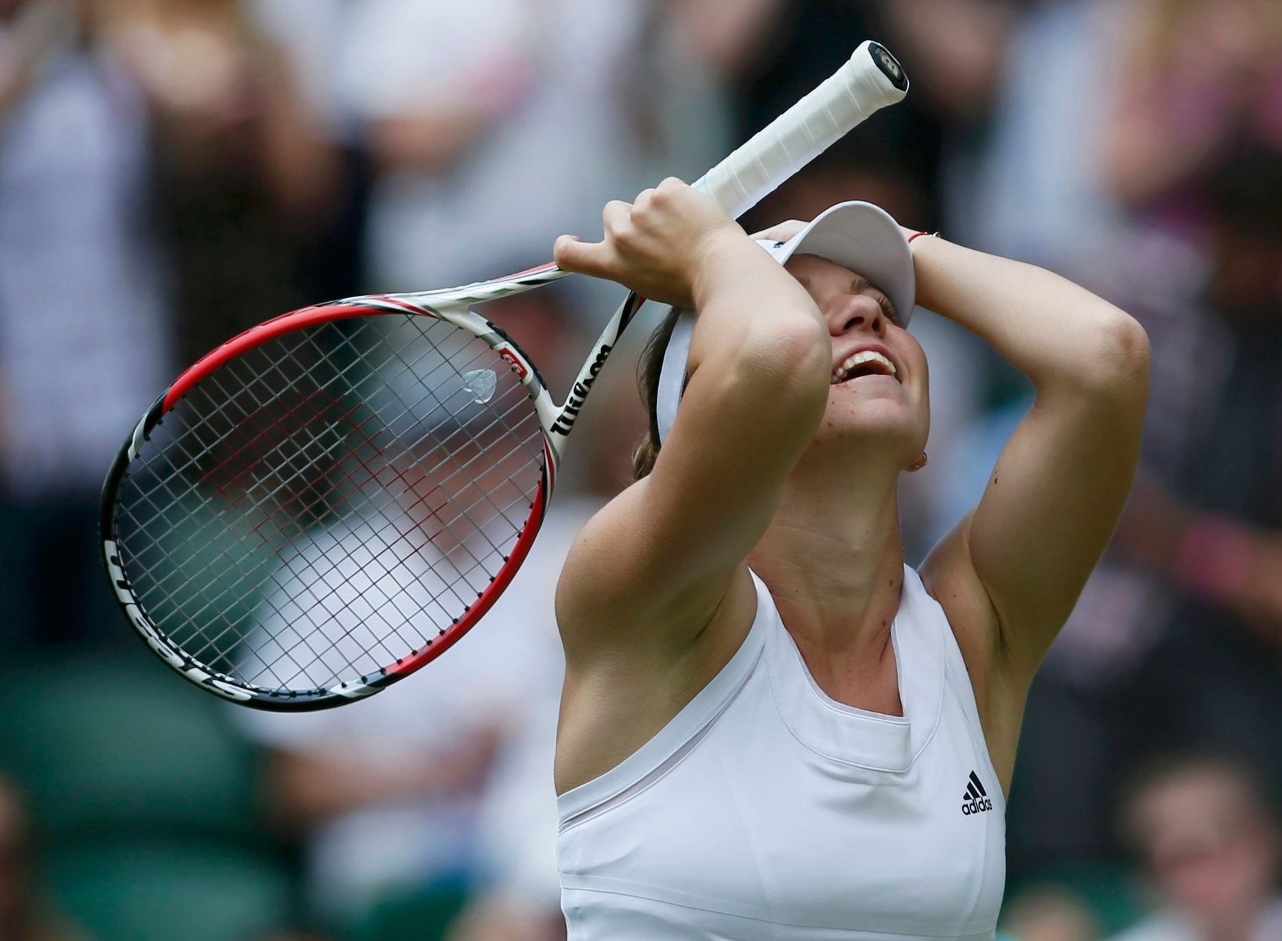 Simona Halepová ve čtvrtfinále Wimbledonu
