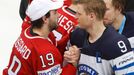 MS 2016 finále Kanada-Finsko: Derick Brassard - Mikko Koivu