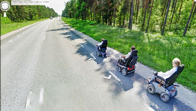 Reprofoto (výřez) z mapovací 3D služby Google Street View, kterou provozuje již 15 let americká společnost Google LLC.