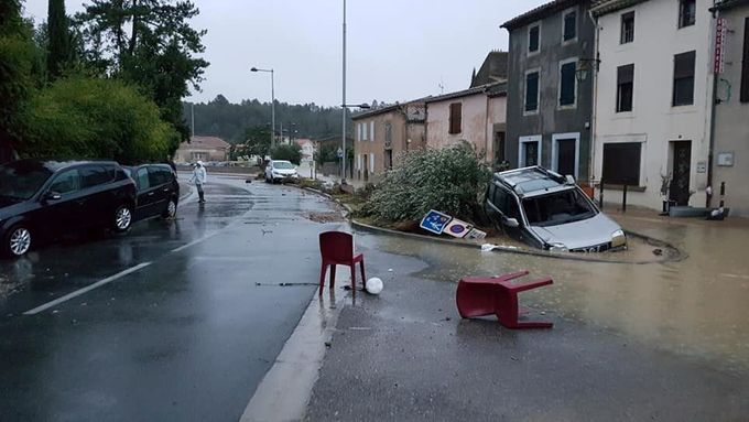 Přívalový déšt způsobil na jihu Francie velké škody