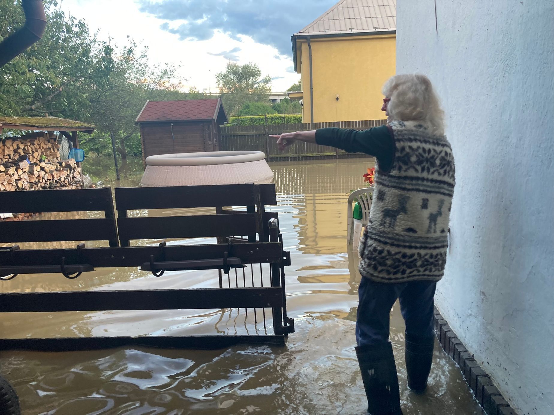 Ostrava Svinov Zatopený dům