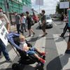 Blokáda přechodu v Běchovicích