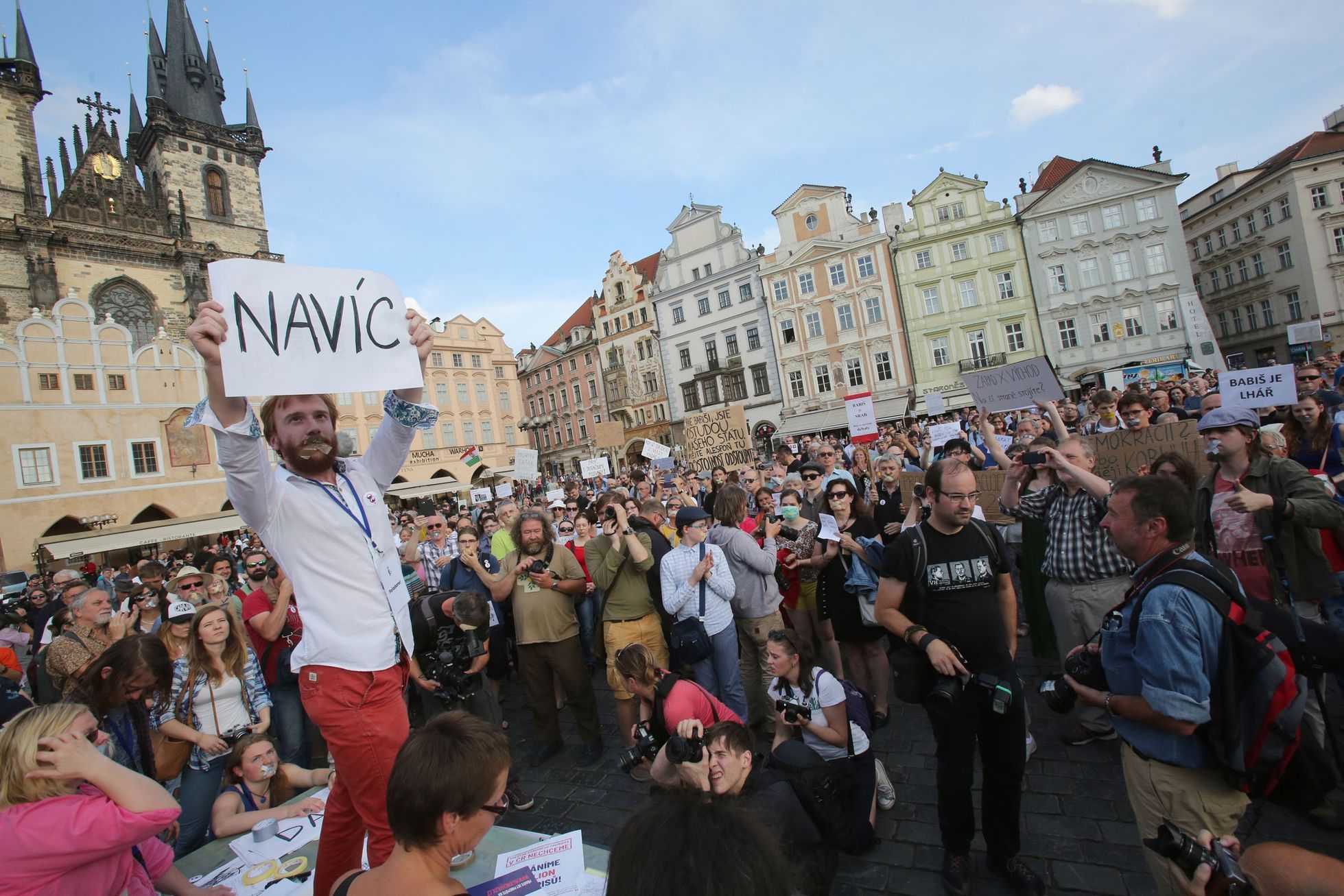 Tichý protest proti Babišovi