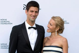 Jelena Rističová a Novak Djokovič