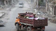 Aleppo - lidé prchající z oblastí pod kontrolou radikálů z Islámského státu
