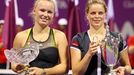 Caroline Wozniacká a Kim Clijstersová na Turnaji mistryň