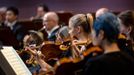 Snímek z vystoupení Tonhalle-Orchesteru Zürich na Dvořákově Praze.