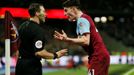 Soccer Football - Premier League - West Ham United v Liverpool - London Stadium, London, Britain - January 29, 2020   West Ham United's Declan Rice remonstrates with a ma