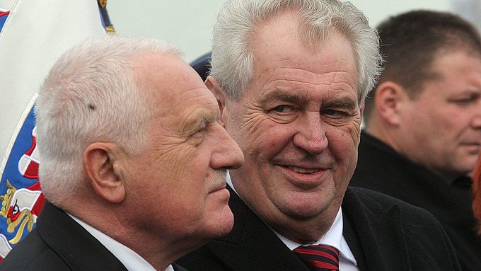 Václav Klaus a Miloš Zeman. Ilustrační foto