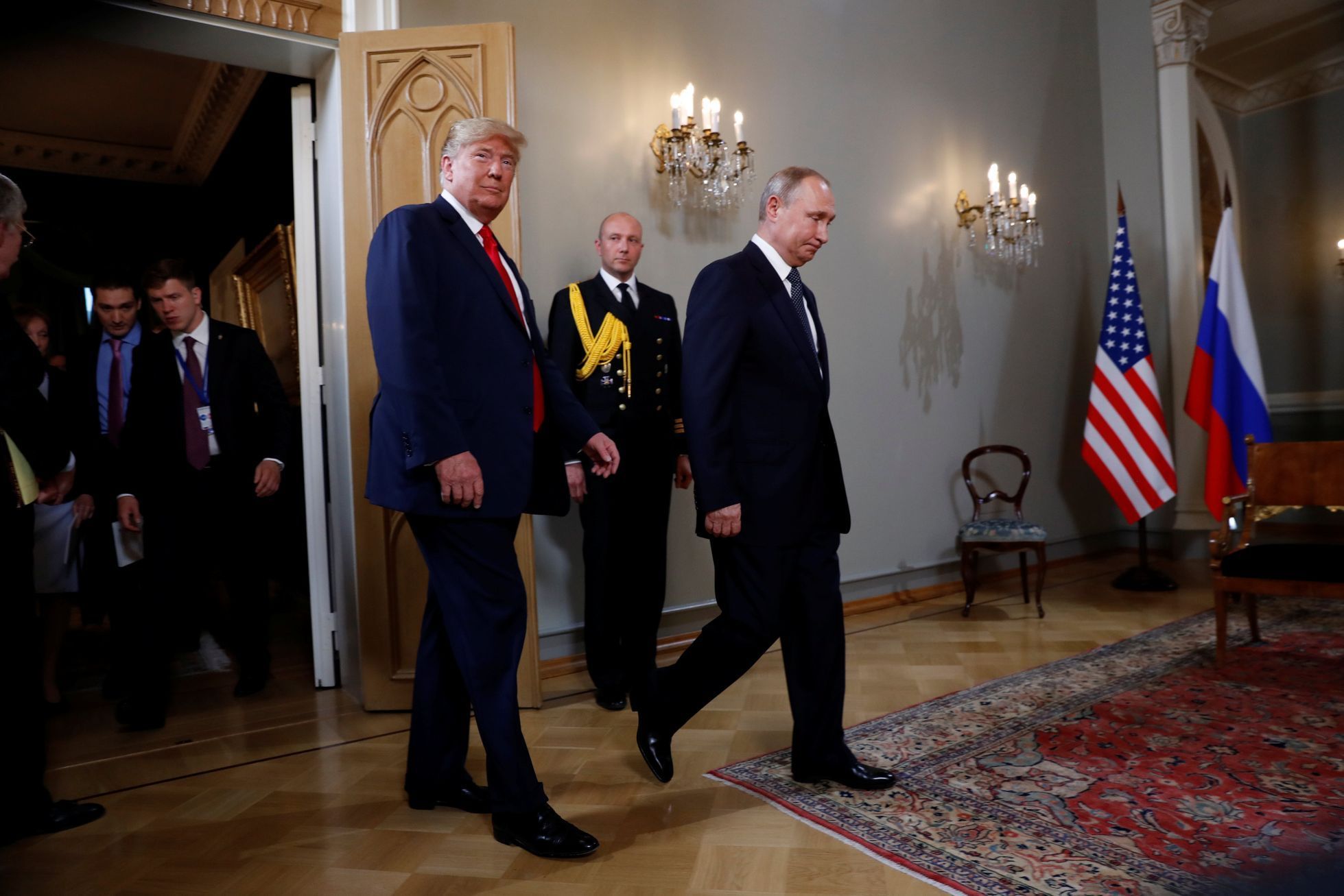 Summit amerického a ruského prezidenta Donalda Trumpa a Vladimira Putina
