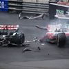 Havárie Micka Schumachera v Haasu ve Velké ceně Monaka 2022