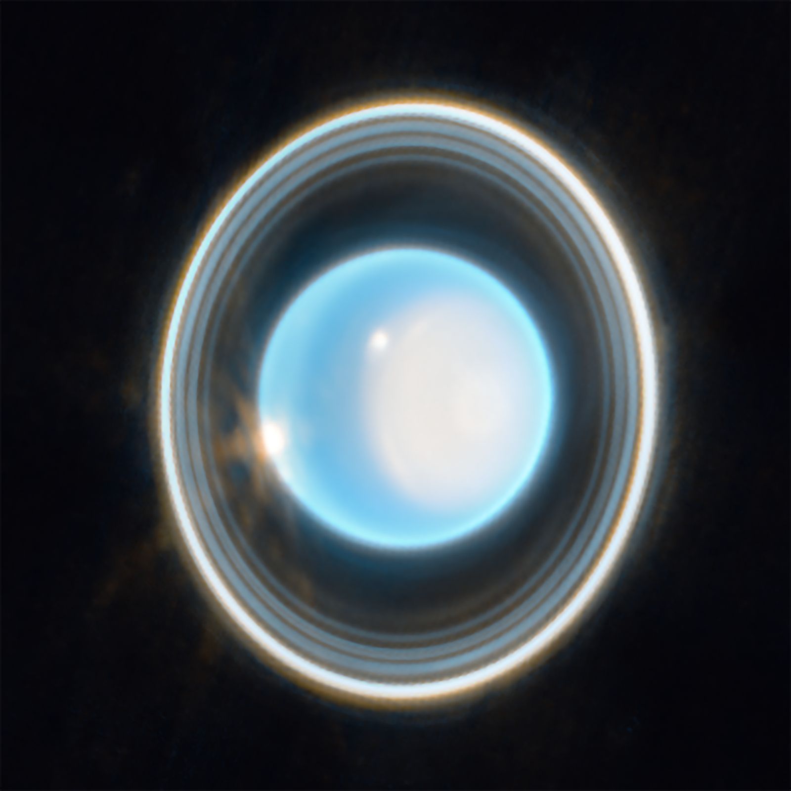Webbův teleskop Uran s prstenci