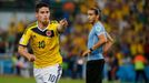 MS 2014, Klolumbie-Uruguay: James Rodriguez dává gól