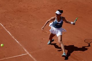 Sára Bejlek v utkání prvního kola French Open