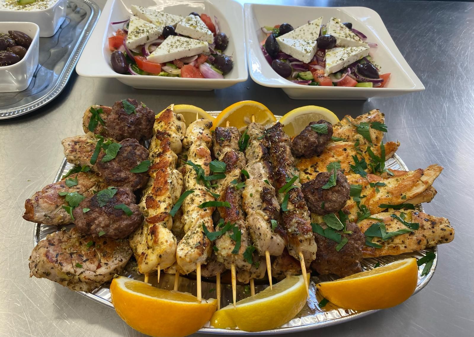 Agapi mou Jablonec taverna souvlaki maso specialita Řecko