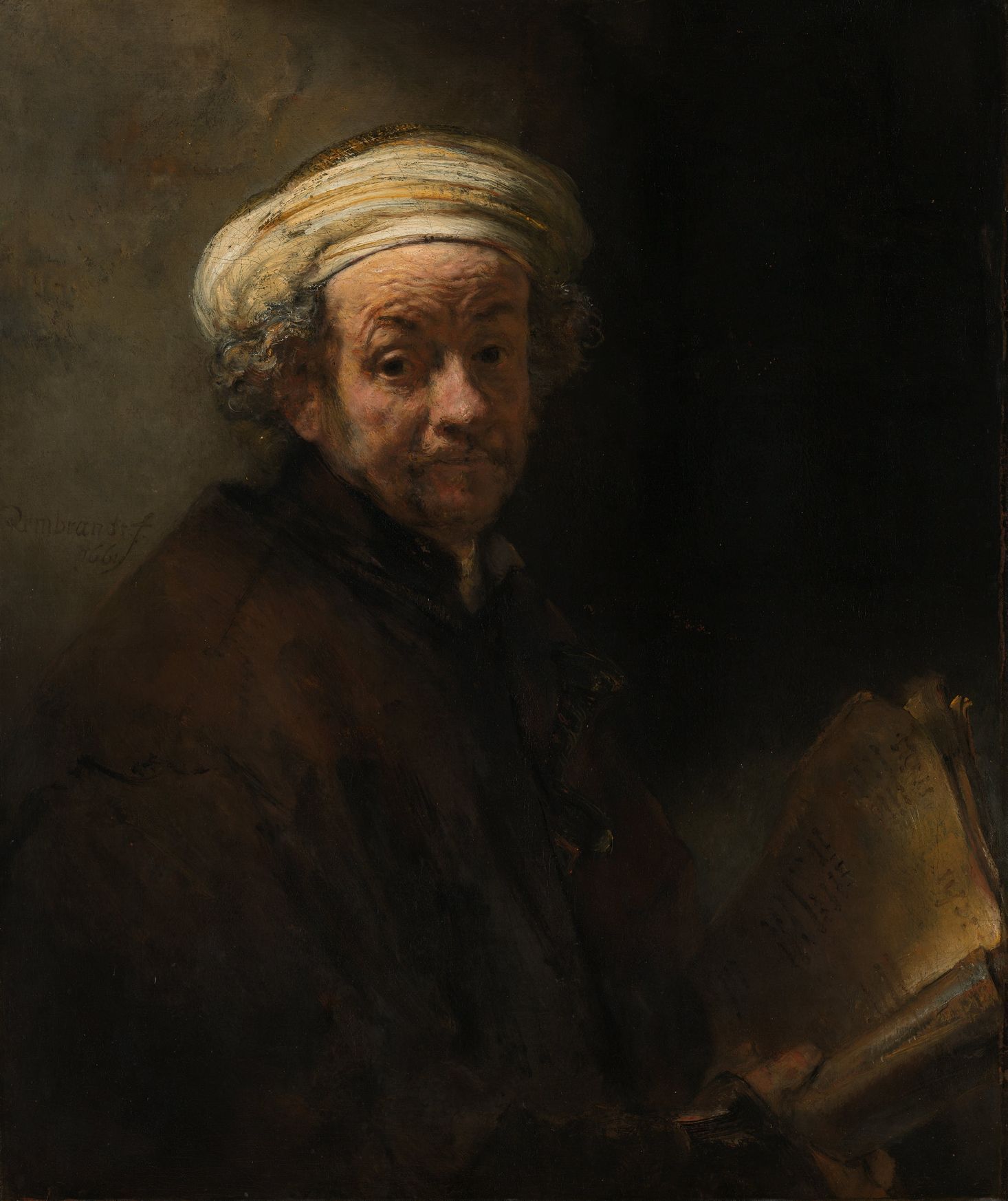 Rembrandt van Rijn: Autoportrét v postavě apoštola Pavla