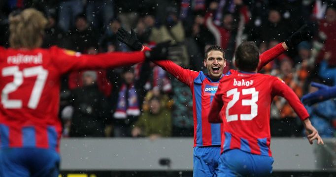 Fotbal, Evropská liga, Plzeň - Neapol: Jan Kovařík slaví gól