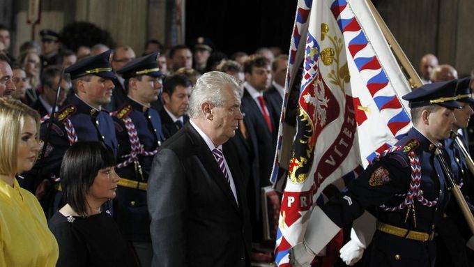 Uvedení Miloše Zemana do funkce prezidenta 8. března 2013