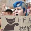 Ukrajina, protest, zákon, Zelenský