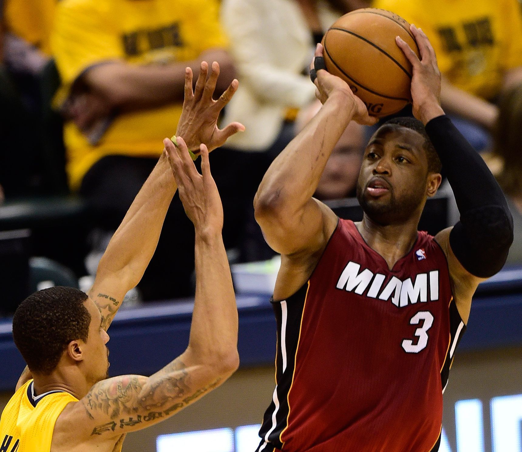 NBA: Playoffs-Miami Heat at Indiana Pacers (Wade)