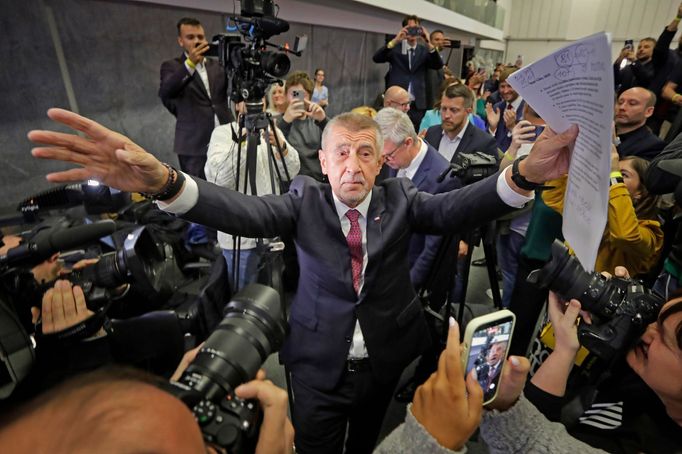Předseda ANO a budoucí staronový premiér Andrej Babiš
