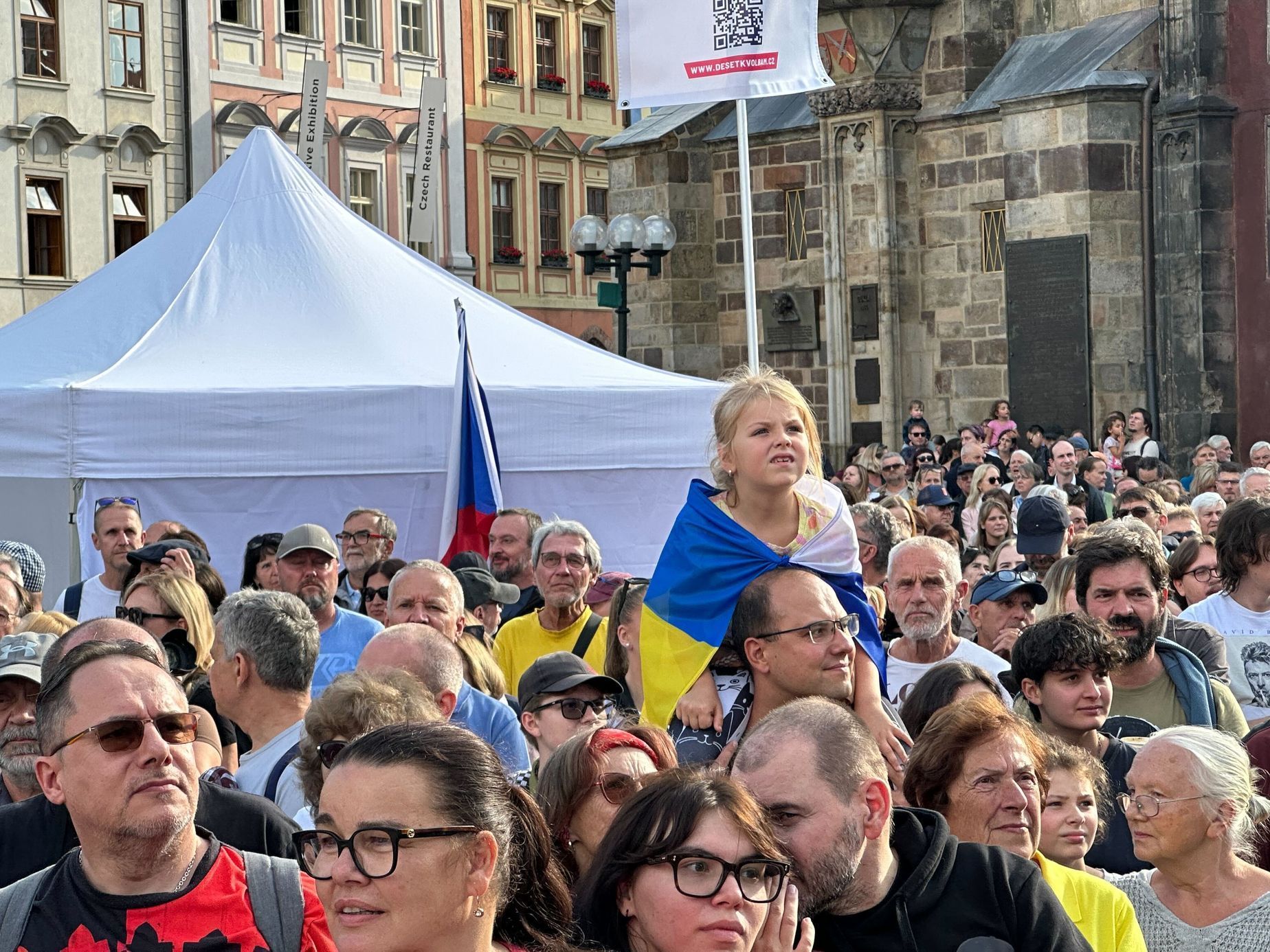 Demonstrace Milion chvilek Staroměstské náměstí