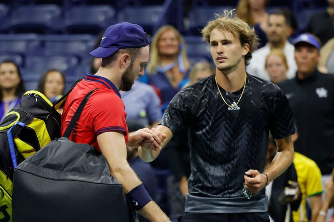 US Open 2021, 3. kolo (Sock, Zverev)