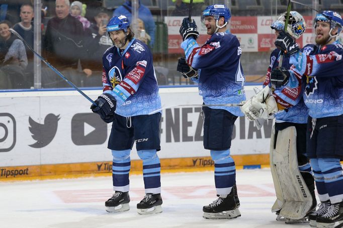 Jaromír Jágr v zápase 36. kola TELH Sparta - Kladno