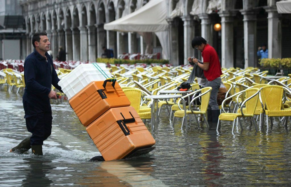 Velká voda v Benátkách