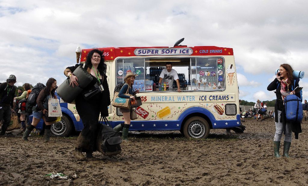 Britský hudební festival Glastonbury