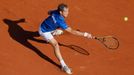 Richard Gasquet v utkání s Berdychem v semifinále Davis Cupu 2014