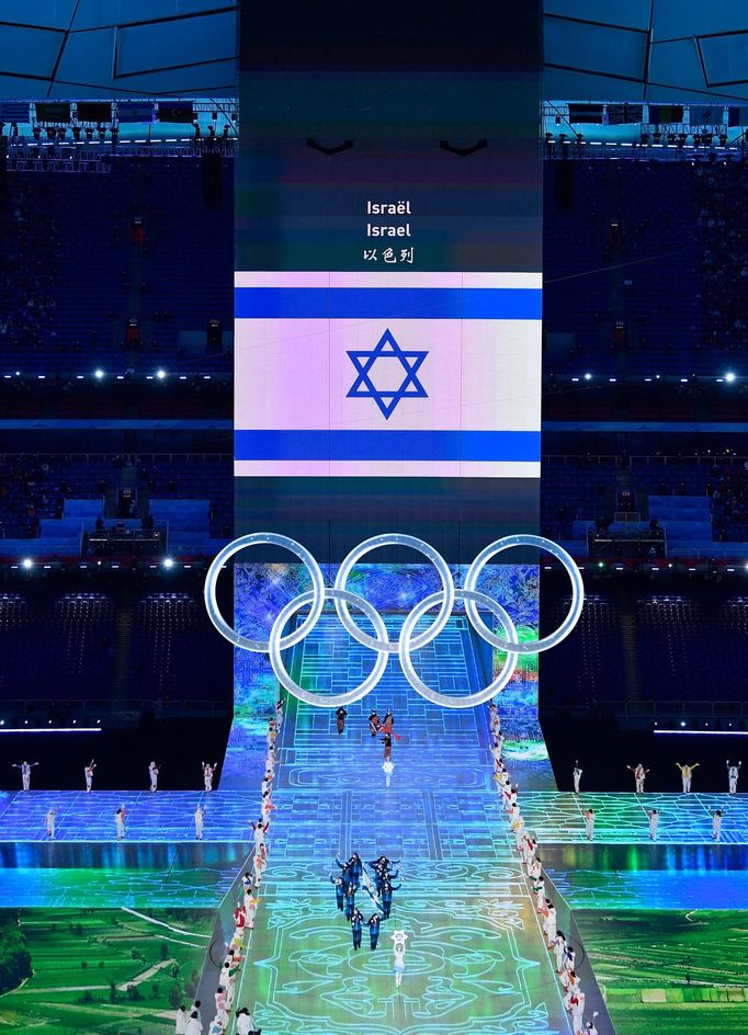 Slavnostní zahájení ZOH 2022 v Pekingu - slavnostní nástup: Izrael