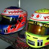Formule 1: Sergio Pérez a Jenson Button, helmy