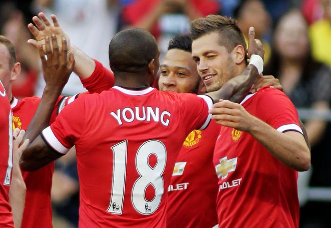 Morgan Schneiderlin, Ashley Young a Memphis Depay