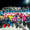 Markéta Davidová slaví s českým týmem třetí místo ve sprintu žen v rámci SP v Novém Městě na Moravě