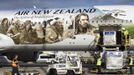 An Air New Zealand Boeing 777-300ER featuring livery advertising the film The Hobbit: An Unexpected Journey is loaded by ground crew after landing at Heathrow Airport, en route to Los Angeles and then Auckland, in London. November 25, 2012. The aircraft is picking up actors and crew along the route to attend the film's premiere in New Zealand. REUTERS/Neil Hall (BRITAIN - Tags: TRANSPORT ENTERTAINMENT) Published: Lis. 25, 2012, 3:17 odp.