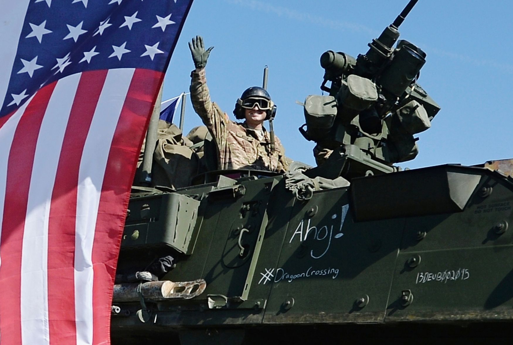 Americký armádní konvoj 13. 9. 2015 v Česku