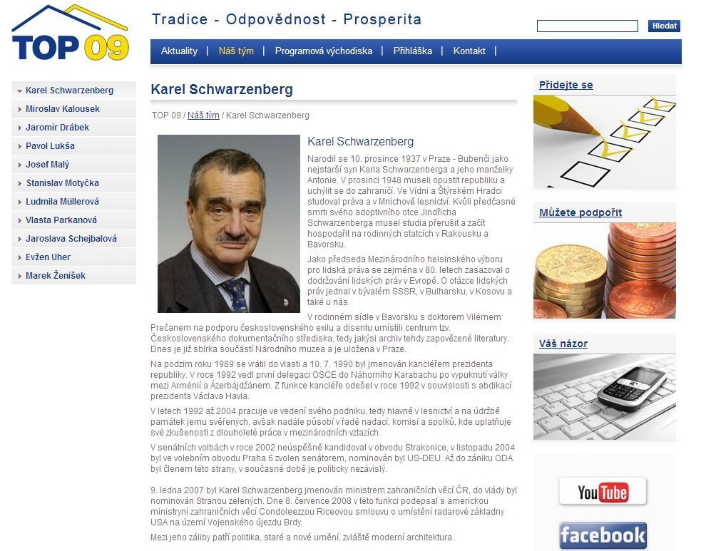 Top 09: Karel Schwarzenberg