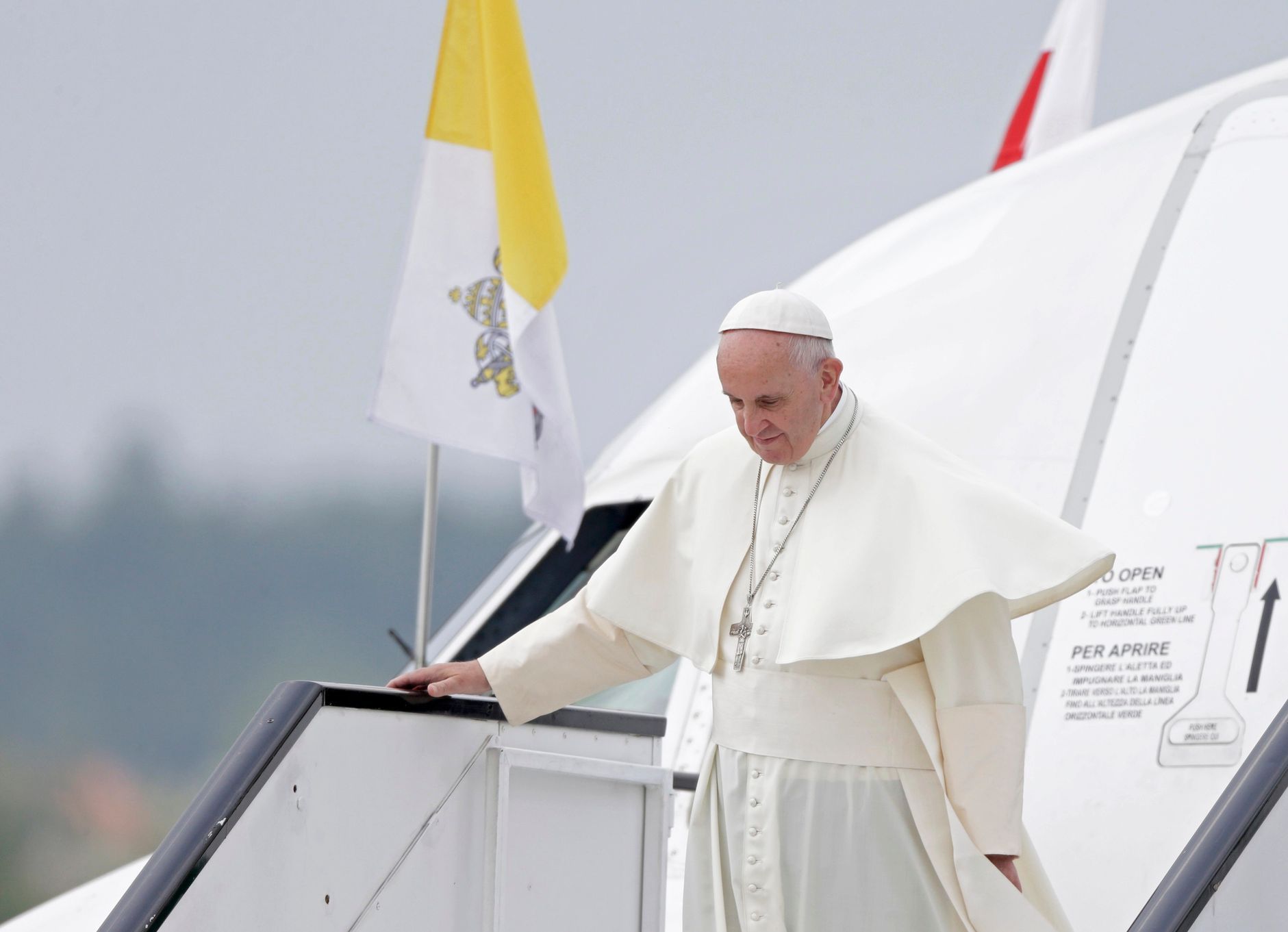 Příjezd papeže do Polska
